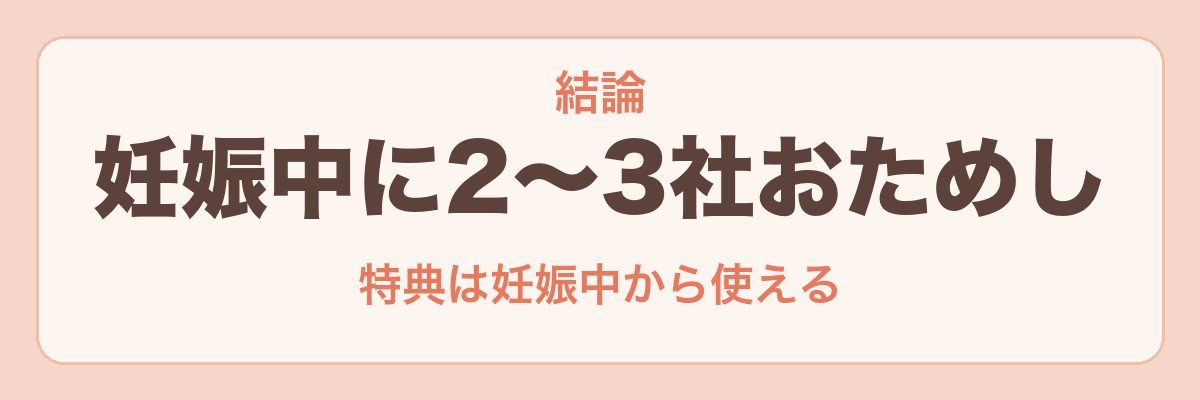 妊娠中の食材宅配の結論